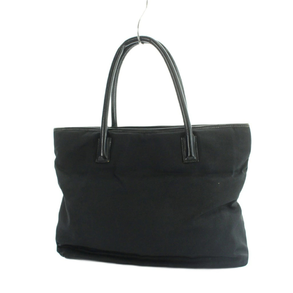 Gucci Handbag Tote Canvas Leather Black